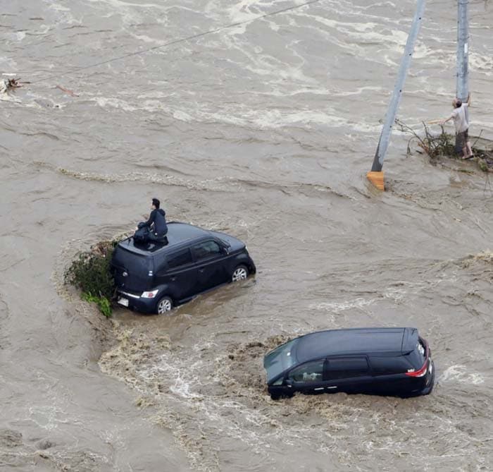 Tropical storm Etau, japan, japan, japan floods, japan rains, Tokyo, Kinugawa River, Japan flood rescue, japan flood toll, japan casualties, world news, japan news
