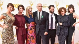 Emmy Awards, Emmy awards 2015, Emmy 2015, Emmy 2015 Photos, Jeffrey Tambor, Transparent, Gaby Hoffmann, Game of Thrones, George R R Martin, green ribbons, Barack Obama, Entertainment news