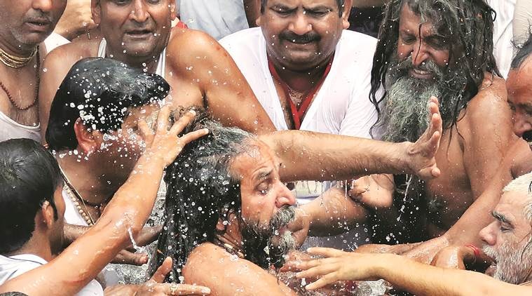 nashik, nashik kumbh mela, kumbh mela, maharashtra news,shahi snan, nashik news, india news, indian express