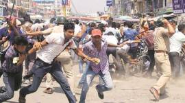 police lathicharge, malda police, lathicharge, WBCPA, kolkata news, bengal news, indian express