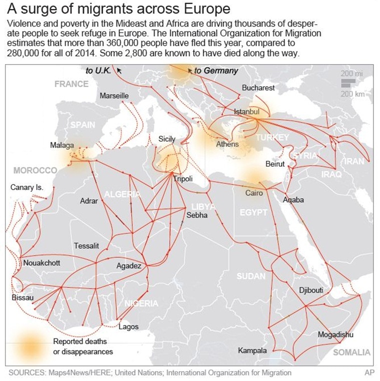 Europe migrant crisis explained in 5 graphs | World News - The Indian ...