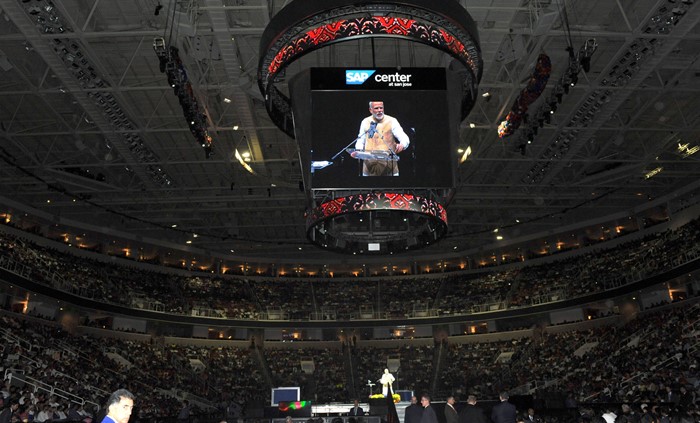 modi, narendra modi, sap center, modi silicon valley, modi at sap center, modi silicon valley speech, modi san jose, san jose modi, modi san jose speech, modi us speech, modi in silicon valley, pm modi in usa, pm modi in us, modi speech in sillicon valley, PM modi speech in silicon valley, narendra modi speech in silicon valley, world news, latest world news, modi news