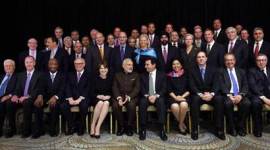 Narendra Modi, narendra modi news, modi meets ceos, modi fortune ceos, modi ceo meet, Marillyn A Hewson, Mike Burke, David A Granger, Michael Bloomberg, Indra Nooyi, modi in us, modi news, modi ceo meet, narendra modi in us
