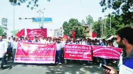 trade union strike, NCR trade union strike, delhi news, indian express