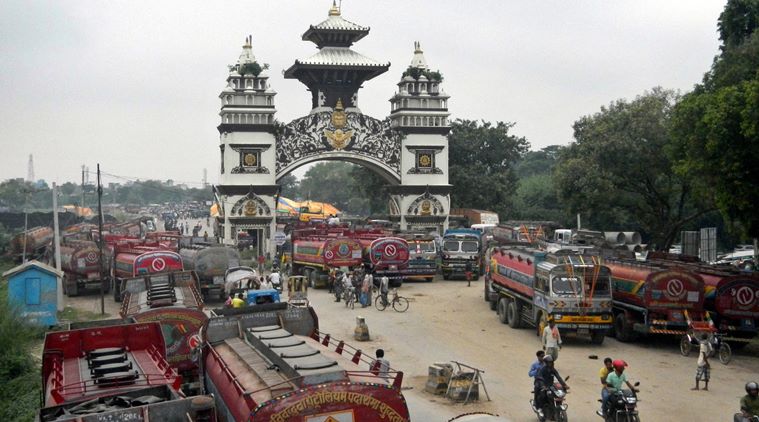 Nepal Constitution, Nepal blockade, Nepal trucks 