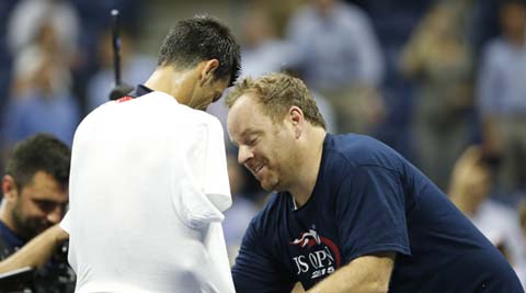 US Open: Novak Djokovic dances with fan after easy win