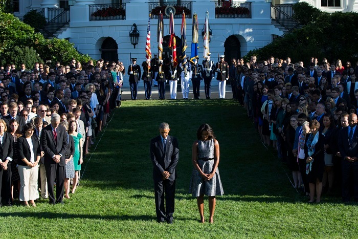 World Trade Center, September 11, Barack obama, Michelle Obama, 9/11 attack, 9/11 attack Anniversary, United States, United Nations, 9/11 attacks Tribute, moment of Silence, World Trade Center Attack, 9/11 Terrorist attack