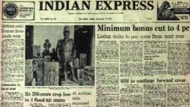 Indian Express, Indian Express front page, express front page