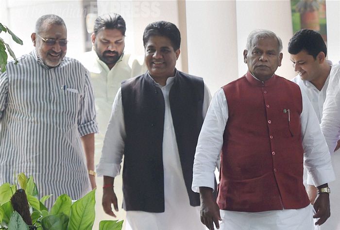 Jitan Ram Manjhi, Bharatiya Janata Party, bihar elections, bihar polls, bihar polls 205, NDA, BJP, Bihar elections, Hindustani Awam Morcha, Manjhi BJP, BJP Manjhi, Bihar news, India news