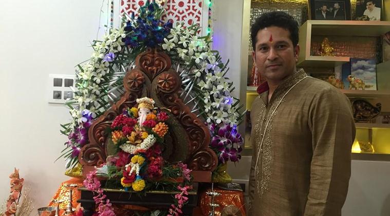 Sachin Tendulkar, Sachin Tendulkar Cricket, Cricket Sachin Tendulkar, Sachin Tendulkar India, India Sachin Tendulkar, Sachin Tendulkar Ganesh Chaturthi, Ganesh Chaturthi Sachin Tendulkar, Cricket News, Cricket