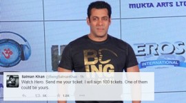 salman khan, hero, salman khan hero, hero movie, hero release, hero tickets, athiya shetty, sooraj pancholi, salman hero, salman sooraj, salman athiya, salman khan news, salman khan latest news, entertainment news