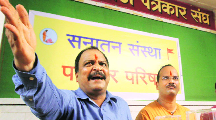 Sanatan Sanstha, Sanatan Sanstha ban, Maharashtra government on Sanatan Sanstha, Maha government seeks ban on Sanatan Sanstha,Minister of State for Home (Rural) Deepak Kesarkar, Unlawful Activities Prevention Act, indian express news