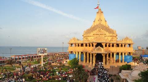 Somnath temple, somnath mandir, somnath temple function, sanskrit language, Shree Somnath Trust, PM Narendra Modi, indian express news