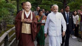 Narendra Modi, PM Narendra Modi, PM Modi, Vivekananda International Foundation, Modi government, Sangh Parivar, Indian express, Hindu religiosity , Buddhism, World Buddhist Forum, express column