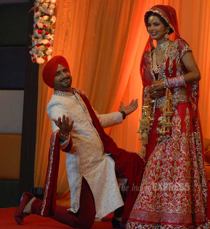 Harbhajan Singh, Harbhajan Singh marriage, Harbhajan Singh wedding, Harbhajan Singh wedding pics, geeta basra, geeta basra wedding pics, geeta basra marriage, Harbhajan Singh geeta basra wedding, Harbhajan Singh geeta basra wedding pics, Harbhajan Singh marriage pictures, Harbhajan Singh geeta marriage pictures, bhajji wedding, bhajji marrige pics, bhajji wedding pics