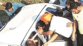 panchkula accident, kalka accident, kalka mla relative accident, chandigarh news, india news