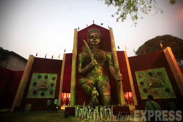 Durga Puja, Durga Puja 2015, Durga Puja delhi, Durga Puja kolkata, Durga Puja celebrations, Durga Puja pandals, Durga Puja delhi pandals, Durga Puja 2015 celebrations, dussehra 2015, dussehra celebrations, dussehra 2015 celebrations, dussehra, Durga Puja photos, Durga Puja 2015 photos, Durga Puja 2015 pictures, indian express Durga Puja photos