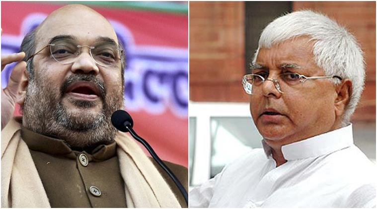 lalu yadav, amit shah, bihar, bihar polls, fir against lalu, lalu booked, amit shah booked, bihar polls, bihar elections, latest news