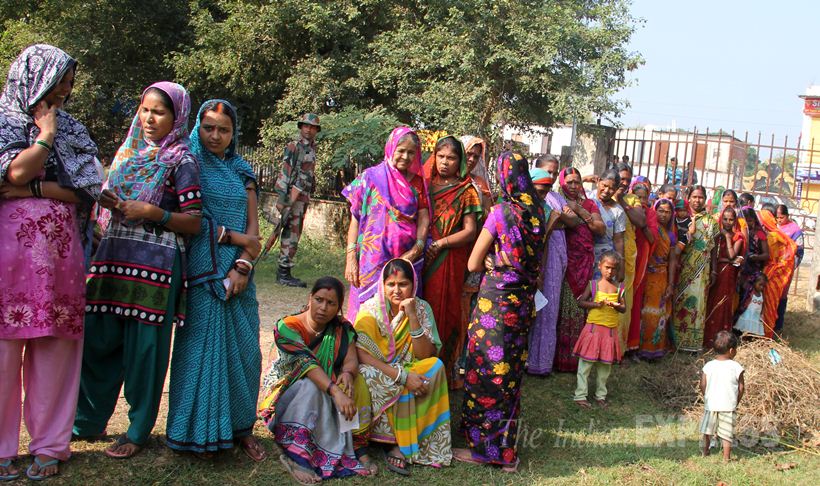 bihar elections, Bihar Polls, Bihar polls Phase 2, bihar elections 2015, bihar election 2015, bihar polls photos, Bihar Election Phase 2, Kaimur Election Photos, Rohtas Election Photos, Arwal Election Photos, Jehanabad Election Photos, Aurangabad Election Photos, Gaya Election Photos
