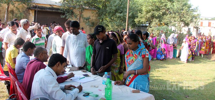 bihar elections, Bihar Polls, Bihar polls Phase 2, bihar elections 2015, bihar election 2015, bihar polls photos, Bihar Election Phase 2, Kaimur Election Photos, Rohtas Election Photos, Arwal Election Photos, Jehanabad Election Photos, Aurangabad Election Photos, Gaya Election Photos