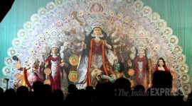 Durga Puja, Durga Pooja, Navratri, Durga, Goddess Durga, Durga idols, Durga Photos, Maa Durga, Durga Puja photos, Navratri Photos, Durga Pandals, Indian Express, Delhi
