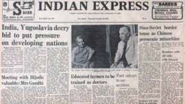 Pravda, Soviet communist party, Soviet communist party mouthpiece, Indira Gandhi, Mongolia, Sinkiang, Tibet