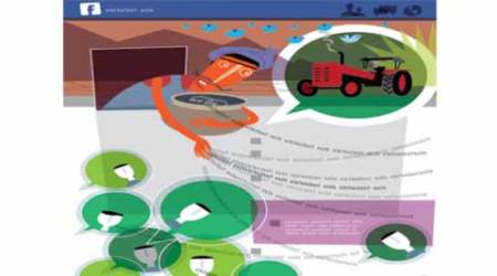 In a state caught in an agrarian crisis — made worse by bouts of drought, unseasonal rains and hailstorms — farmers today are increasingly relying more on mutual assistance, including through social media and instant messaging.