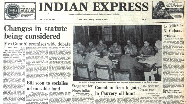 Indira Gandhi, Congress, Rajkot Municipal Corporation, Eugene Montale, Nobel prize, ieeditorial, the indian express
