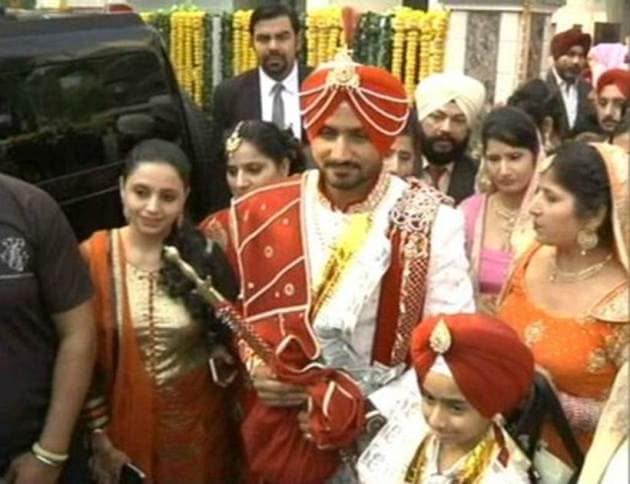 Harbhajan Singh, Harbhajan Singh marriage, Harbhajan Singh wedding, Harbhajan Singh wedding pics, geeta basra, geeta basra wedding pics, geeta basra marriage, Harbhajan Singh geeta basra wedding, Harbhajan Singh geeta basra wedding pics, Harbhajan Singh marriage pictures, Harbhajan Singh geeta marriage pictures, bhajji wedding, bhajji marrige pics, bhajji wedding pics