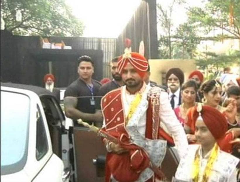 Harbhajan Singh, Harbhajan Singh marriage, Harbhajan Singh wedding, Harbhajan Singh wedding pics, geeta basra, geeta basra wedding pics, geeta basra marriage, Harbhajan Singh geeta basra wedding, Harbhajan Singh geeta basra wedding pics, Harbhajan Singh marriage pictures, Harbhajan Singh geeta marriage pictures, bhajji wedding, bhajji marrige pics, bhajji wedding pics