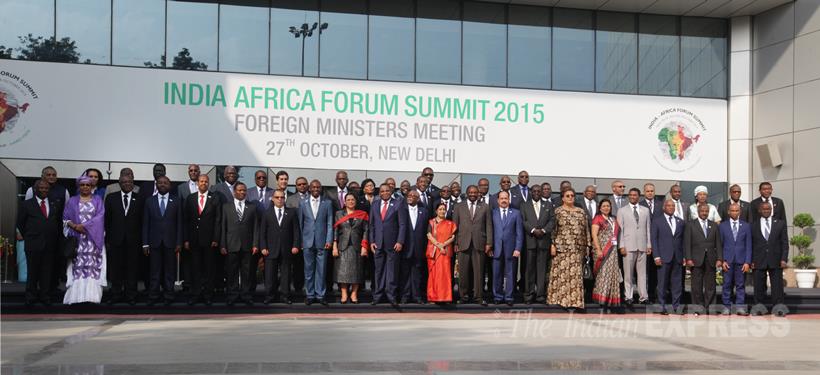 Sushma Swaraj, Sushma Swaraj IAFS 2015, Swaraj, India Africa Forum Summit, Narendra Modi, IAFS, India Africa Forum Summit 2015, IAFS, Mbella Mbella, Zimbabwe President Robert Gabriel Mugabe, South African President Jacob G Zuma, Swaziland King Mswati III, Nigerian President Muhammadu Buhari and Ghanaian President John Dramani Mahama, Entertainment news