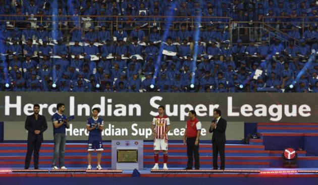ISL, ISL 2, Indian Super League, Indian Super League 2, ISL Football, ISL opening ceremony, Amitabh Bachchan, Aishwarya rai, rajinikanth, arjun kapoor, alia bhatt, football photos, isl photos, football