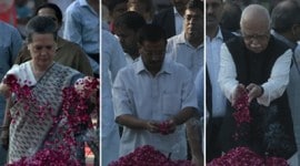 Lal Bahadur Shastri, Lal Bahadur Shastri Jayanti, Lal Bahadur Shastri Jayanti 2015, Lal Bahadur Shastri Photos, Lal Bahadur Shastri pics, Lal Bahadur Shastri birth anniversary, Sonia Gandhi, Arvind Kejriwal, L K Advani, Hamid Ansari, Venkaiah Naidu, Ajay Maken, Indian Express