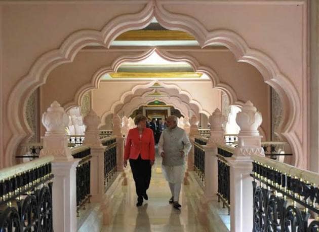 angela merkel, narendra modi, merkel bengaluru, modi in bengaluru, bosch, merkel modi meeting, indo german pacts, angela merkel bengaluru