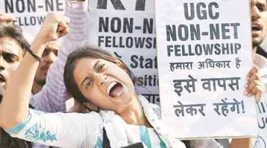 UGC, non-NET, UGC NET, University Grants Commission, National Eligibility Test, non-NET fellowship, NET-JRF, students non-NET fellowship, Explained, the indian express