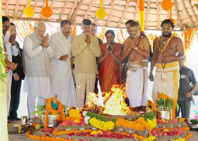 Narendra Modi, amaravati, andhra pradesh, modi, amaravati capital, chandrababu naidu, Venkaiah Naidu, Chandrashekar Rao, Narendra Modi in Amaravati, andhra capital, guntur, Modi in Andhra, andhra capital city, narendra modi, tdp, andhra new capital, andhra amaravati