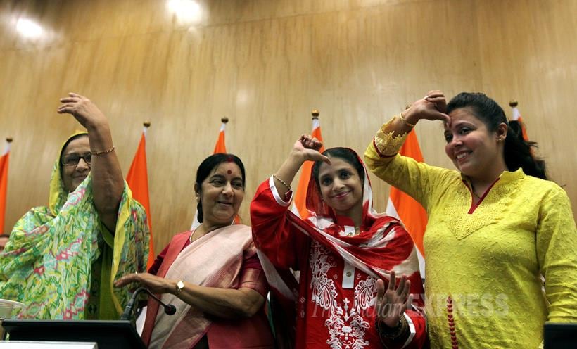 Geeta, Pakistan, India, Sushma Swaraj, Geeta Sushma Swaraj, Geeta News, Geeta Returns to india, Geeta Pakistan, Geeta Latest news, geeta in pakistan, Edhi Foundation, Indian Express
