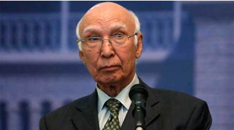 Heart of Asia, HOA, Sartaj Aziz, Aziz, Abdul bashit, Sushma swaraj, Sartaz Ajiz Amritsar, Sartaj Aziz heart of asia, Heart of Asia conference, India, Pakistan, Indo-pak, Indo-pak relations, indo-pak tensions, Nagrota attack, Pathankot attack, Uri attack, india news, indian express news