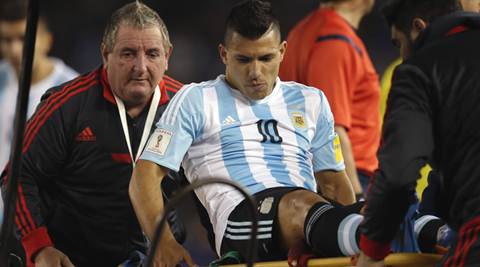 Sergio Aguero says he will be out for a month with muscle ...