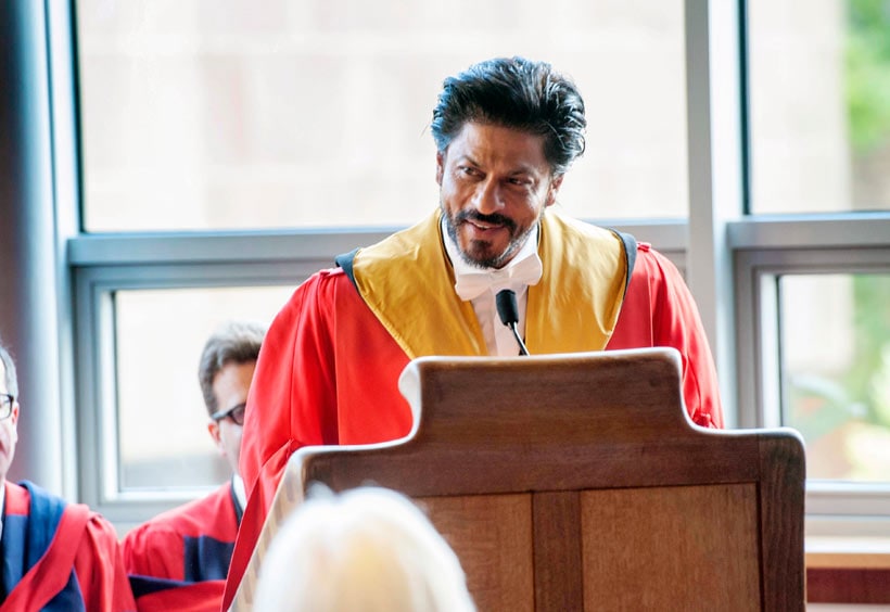 Shah Rukh Khan, Shah Rukh Khan receives doctorate, University of Edinburgh, bollywood
