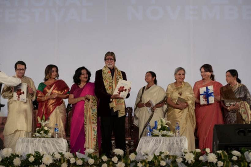 amitabh bachchan, kolkata film festival, vidya balan, jaya bachchan, sharmila tagore, mamata banerjee, kiff, big b, amitabh bachchan pictures, amitabh bachchan kolkata film festival, amitabh bachchan vidya balan, entertainment, bollywood