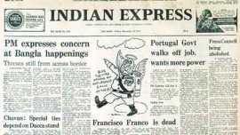 indira gandhi, franco, francisco franco death, franco death, dacca, dagar, dagar death, ustad dagar, indian express