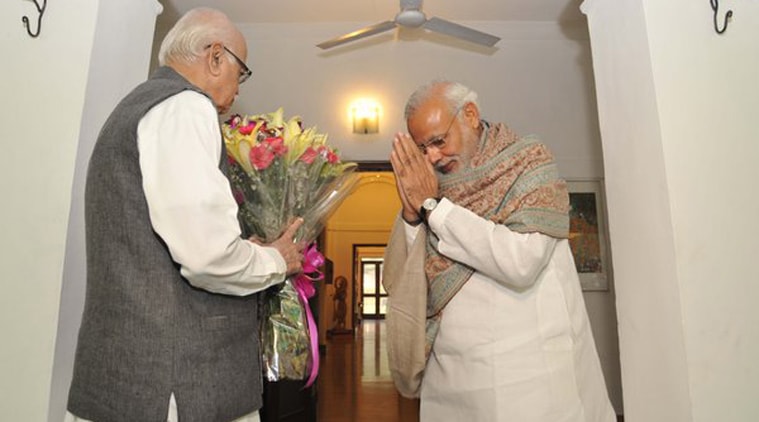 L K Advani, Narendra Modi, Advani birthday, modi greets advani, Modi meets Advani, L K Advani birthday, Nation news, india news