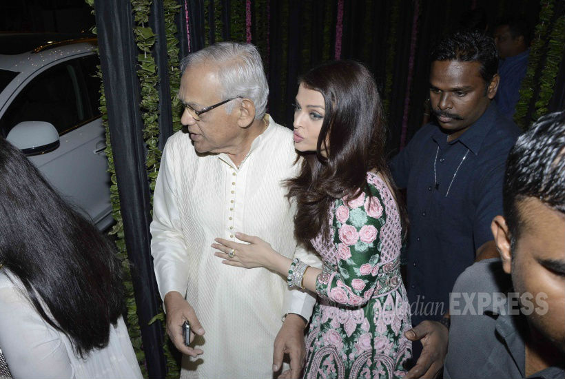 Sonam Kapoor, Sonakshi Sinha, Tiger Shroff, Shilpa Shetty, Madhavan, Masaba, Sonu Sood, Tabu, Varun Dhawan, Bappi Lahiri, Divya Dutta, Ronit Roy, Riteish Deshmukh, Genelia D'Souza, Sophie Choudry, Manish Malhotra, Vivaan Shah, Bhushan Kumar, Shefali Shah, Alia Bhatt, Vikas Bahl, Jacqueline fernandez, Athiya Shetty, Sonali Bendre, Aishwarya Rai Bachchan, Asin, Amitabh Bachchan's Diwali bash
