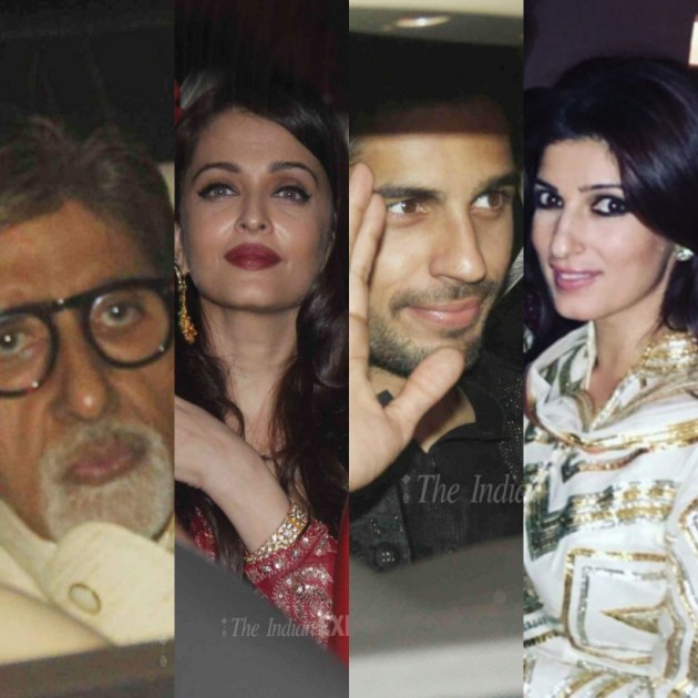 Amitabh Bachchan, Aishwarya Rai Bachchan, Abhishek Bachchan, Jaya Bachchan, Akshay Kumar, Twinkle Khanna, Karan Johar, Sidharth Malhotra, Rishi kapoor, Neetu Singh Kapoor, Lara Dutta, Madhavan, Manish Malhotra, Reema Jain, Anu Dewan, Dabboo Ratnani, Riteish Deshmukh, Genelia D'Souza, Karisma Kapoor, Ekta Kapoor, Jitendra, Kirron Kher, Suniel Shetty, Mana Shetty, Tusshar Kapoor, David Dhavan, Diwali party, bollywood, entertainment
