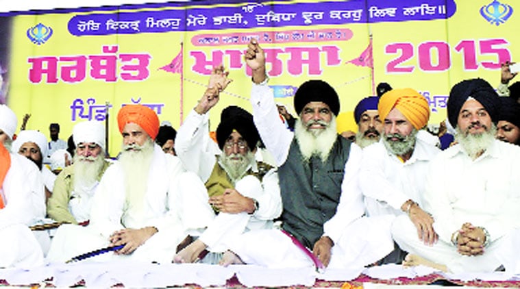punjab, Sarbat Khalsa, badal family, parkash singh badal, badal family criticised, badal govt failure, badal govt, punjab news