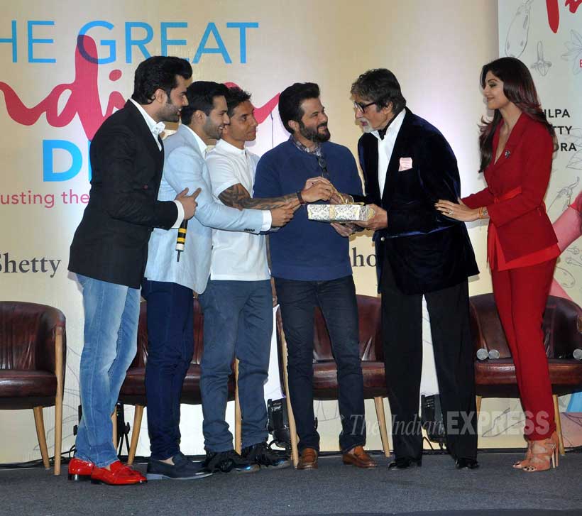 Shilpa Shetty, Raj Kundra, Amitabh Bachchan, Varun Dhawan, Anil Kapoor, Manish Paul, Shamita Shetty, Madhavan