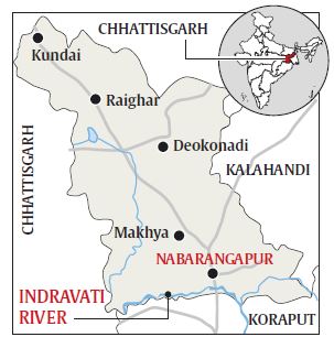 District zero, nabarangpur, Badamada village, nabarangpur water, nabarangpur borewells, Nabarangpur Indravati River, indian express, 