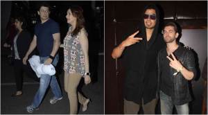 Madhuri Dixit, husband Dr Nene at airport; Neil Nitin hosts DJ Afrojack