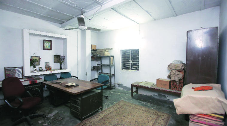 Pradeep Kumar Shukla stashed the money at a warehouse in Okhla. (Express Photo by Amit Mehra)